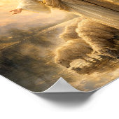 Psalm 23:1 Jesus as Shepherd Poster (Ecke)