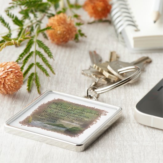 PSALM 23:1 - Keychain Schlüsselanhänger (Seite)