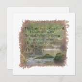 PSALM 23:1 - Personalized Notecard Mitteilungskarte (Vorne/Hinten)