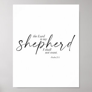 Psalm 23:1 poster