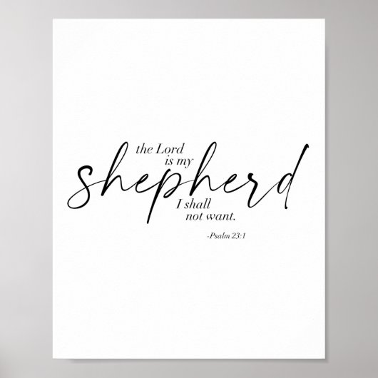 Psalm 23:1 poster (Vorne)