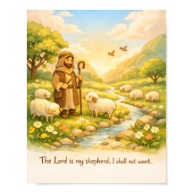 Psalm 23:1 Schriftposter, Der Herr Ist Mein Hirte