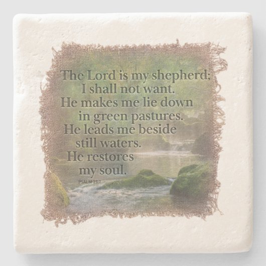 PSALM 23:1- Untersetzer (Vorderseite)