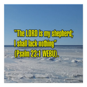 Psalm 23:1 WEBU Poster