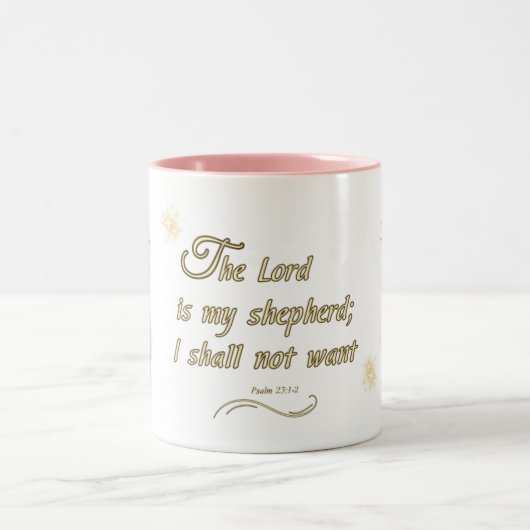 Psalm 23:1 zweifarbige tasse (Mittel)
