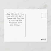 Psalm 23 2-3 Er führt mich neben noch Wasser Postkarte (Rückseite)