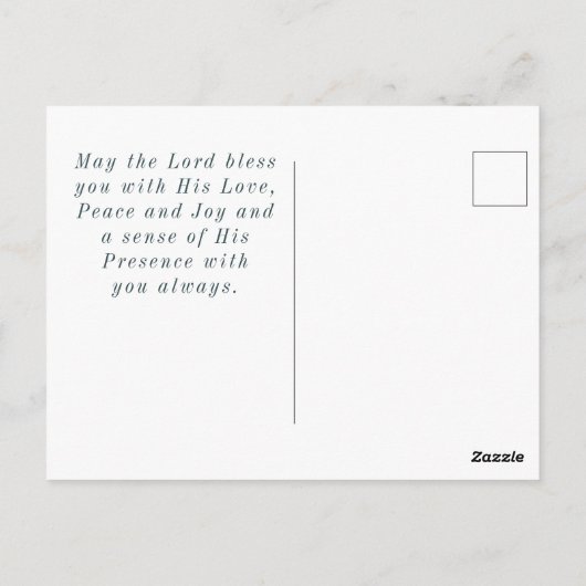 Psalm 23 2-3 Er führt mich neben noch Wasser Postkarte (Rückseite)