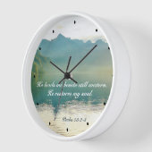 Psalm 23 2-3 Er führt mich neben noch Wasser Uhr (Winkel)