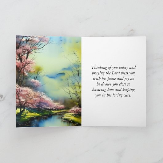 Psalm 23:2-3 Er restauriert mein Soul Bibel Verse Karte (Innenseite)