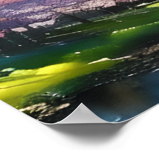 Psalm 23:2-3 Er restauriert mein Soul Bibel Verse Poster (Ecke)