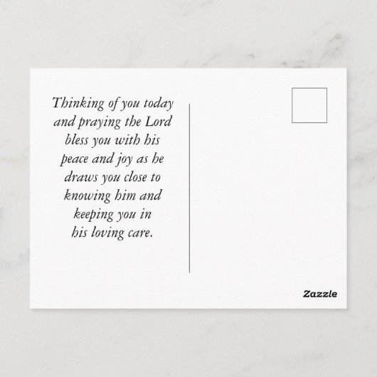 Psalm 23:2-3 Er restauriert mein Soul Bibel Verse Postkarte (Rückseite)