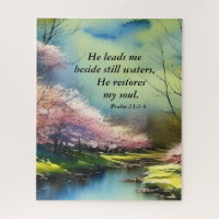 Psalm 23:2-3 Er restauriert mein Soul Bibel Verse