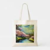 Psalm 23:2-3 Er restauriert mein Soul Bibel Verse Tragetasche (Rückseite)