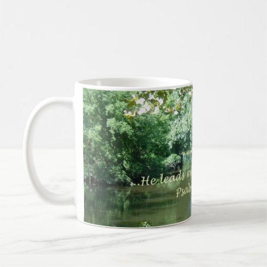 Psalm-23:2 Kaffee-Tasse Kaffeetasse (Links)