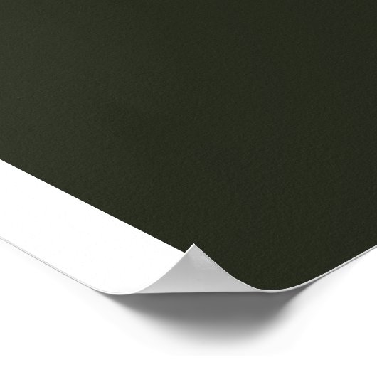 Psalm 23:3 Butterfly/Dark Green Poster (Ecke)