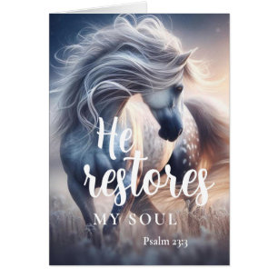 Psalm 23:3 Christliche Anteilnahmekarte