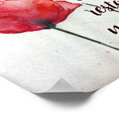 Psalm 23:3 Er restauriert mein Soul, Bibel Verse B Poster (Ecke)