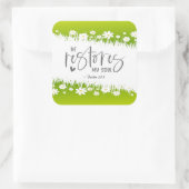 Psalm 23:3 Er restauriert mein Soul Bibel Verse Quadratischer Aufkleber (Tasche)