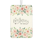 Psalm 23:3 Er restauriert mein Soul Bible Verse & Autolufterfrischer (Rückseite)