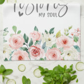 Psalm 23:3 Er restauriert mein Soul Bible Verse &  Geschirrtuch (Gefaltet)