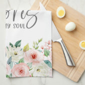 Psalm 23:3 Er restauriert mein Soul Bible Verse &  Geschirrtuch (Viertel Falte)