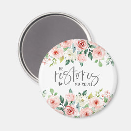 Psalm 23:3 Er restauriert mein Soul Bible Verse &  Magnet