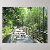 Psalm 23:3 Er restauriert mein Soul, Er führt mich Poster (Vorne)