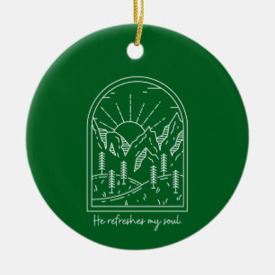 Psalm 23 3 Erfrischungen Soul Christlich Bibelvers Keramik Ornament
