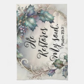 Psalm 23:3 geschirrtuch (Vertikal)