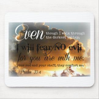 Psalm-23:3 goldener Himmel Mousepad