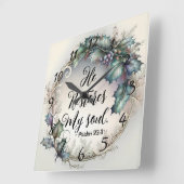 Psalm 23:3 quadratische wanduhr (Winkel)