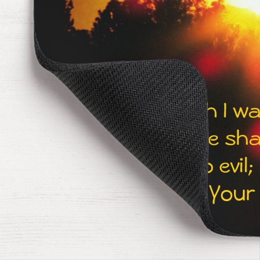 Psalm-23:4 befürchte ich kein Übel Mousepad (Ecke)