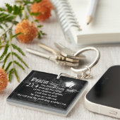 Psalm-23:4 Bibel-Vers-kundenspezifisches Schlüsselanhänger (Vorderseite rechts)