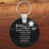 Psalm 23:4 Bibel Verse Custom Christlich Gift Schlüsselanhänger (Vorderseite)