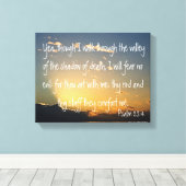 Psalm 23:4 Bibelverse Leinwanddruck (Insitu (Holzboden))