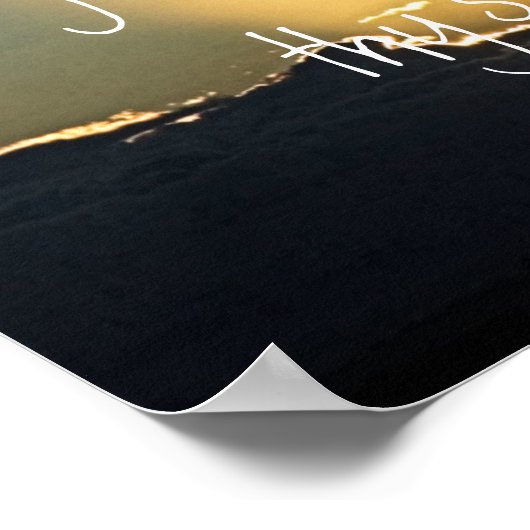 Psalm 23:4 Bibelverse zum Schutz Poster (Ecke)