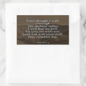 Psalm 23:4 Christlicher Aufkleber (Tasche)