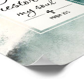 Psalm 23"4 Er stellt mein Soul wieder her Poster (Ecke)