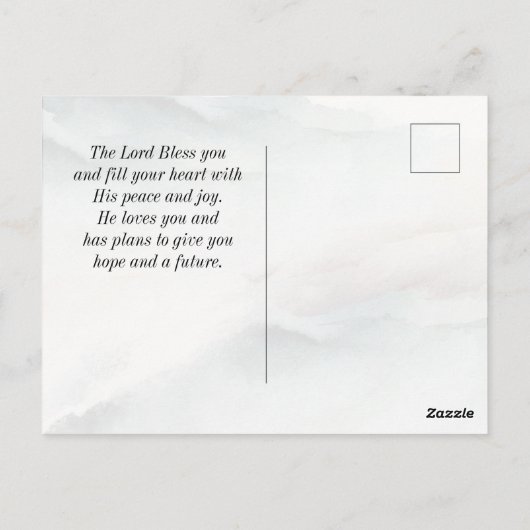 Psalm 23"4 Er stellt mein Soul wieder her Postkarte (Rückseite)