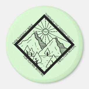 Psalm 23 4 Fear No Evil Christlich Bible Verse Magnet