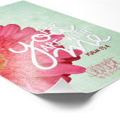 Psalm 23:4 für Sie sind mit mir Schrift Fotodruck (Ecke)