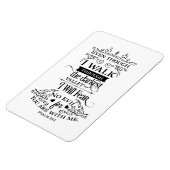 Psalm 23:4 - Ich fürchte mich vor keinem Übel - Mo Magnet (Linke Seite)