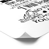 Psalm 23:4 Ich werde Angst vor dem Bösen Poster (Ecke)