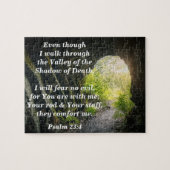 Psalm 23:4 Ich werde keine böse Bibelverse fürchte Puzzle (Horizontal)