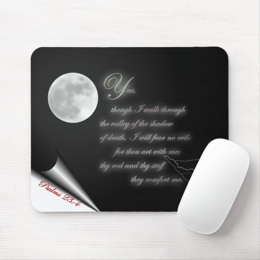 Psalm 23:4 mousepad (Mit Mouse)