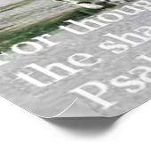 Psalm 23:4 poster (Ecke)