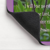 Psalm 23:4 Purple Flowers Mousepad (Ecke)
