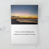 Psalm 23:4 Sonnenaufgang Beileid/Ermutigung Karte (Innenseite)