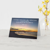 Psalm 23:4 Sonnenaufgang Beileid/Ermutigung Karte (Gelbe Blume)