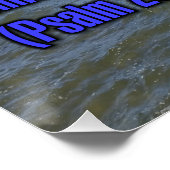 Psalm 23:4 WEBU Poster (Ecke)